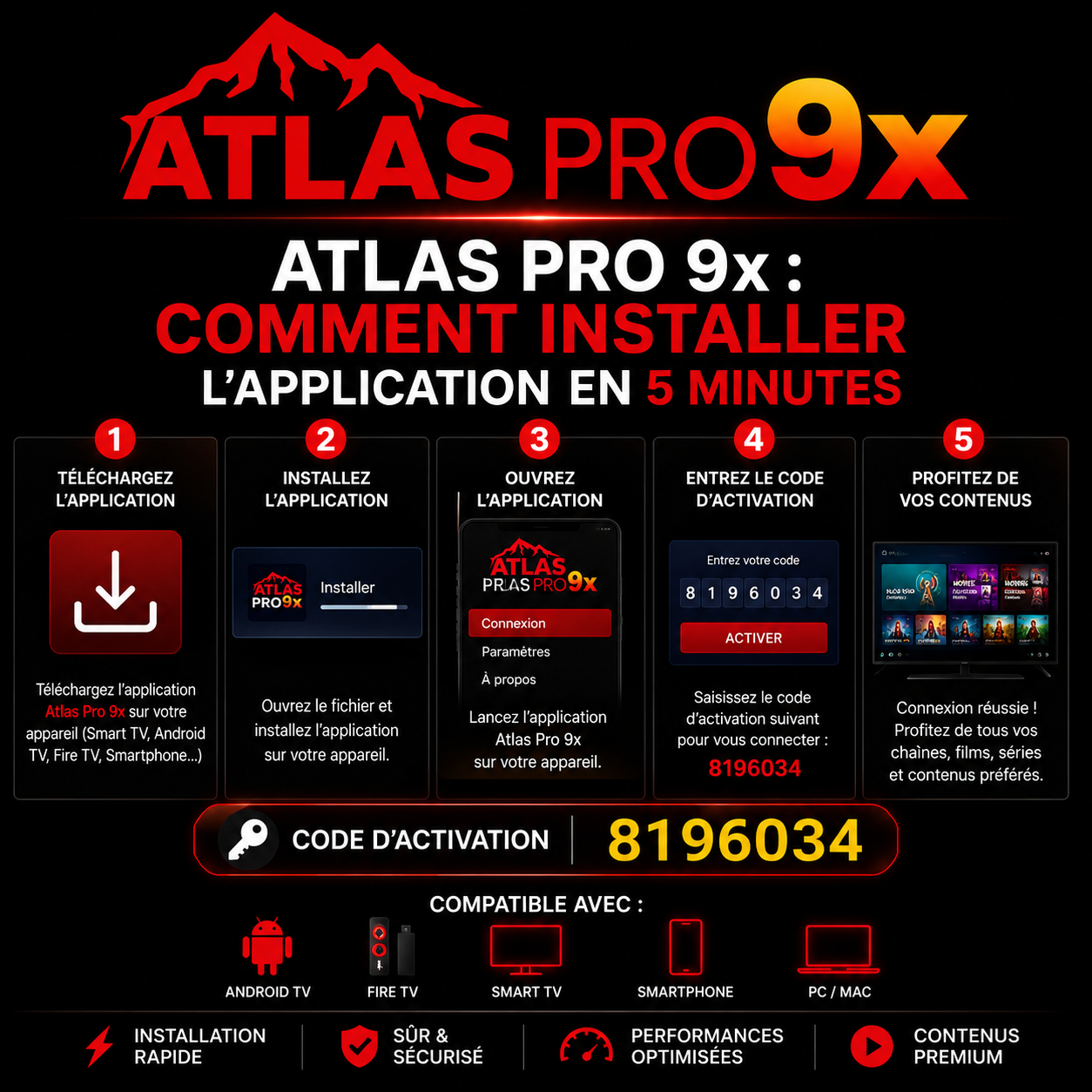Atlas Pro 9x Comment installer l’application en 5 minutes (code 8196034)