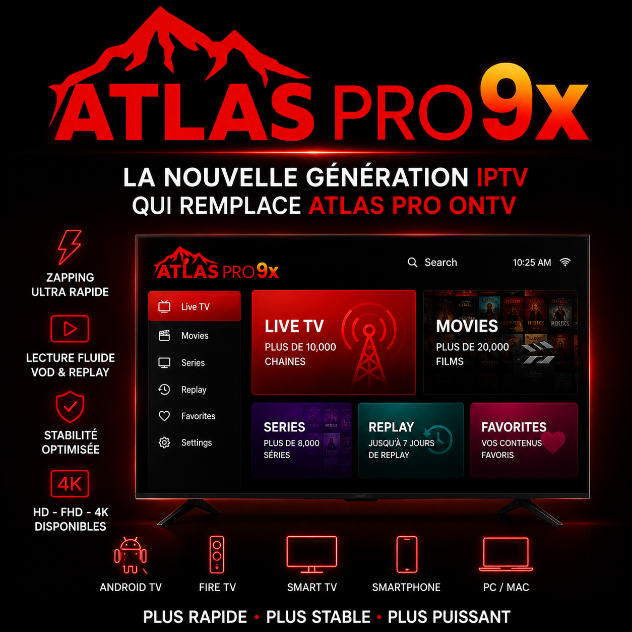 Atlas Pro 9x La nouvelle génération IPTV qui remplace Atlas Pro ONTV