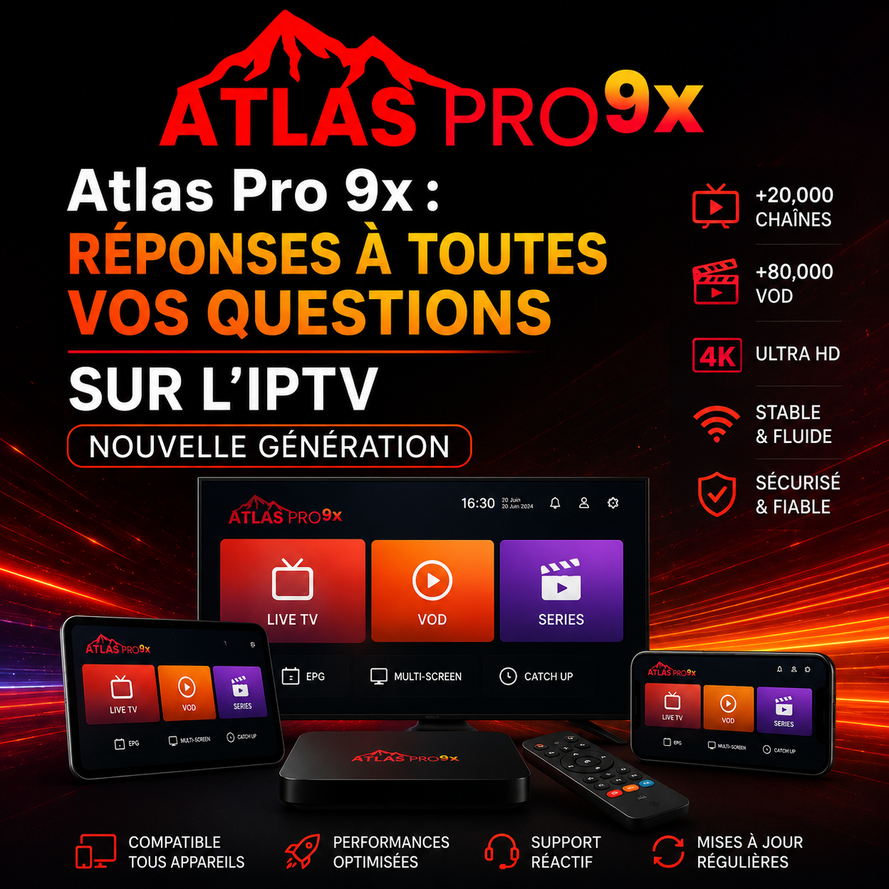 Atlas Pro 9x Réponses à toutes vos questions sur l’IPTV nouvelle génération
